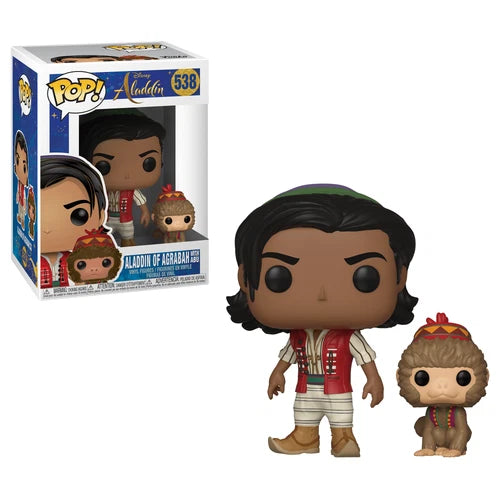 Funko POP! Disney Aladdin 2019 Aladdin of Agrabah with Abu #538 Vinyl Figure