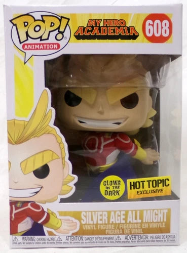 Funko Pop My Hero Academia 608 Silver Age All Might Glows Hot Topic