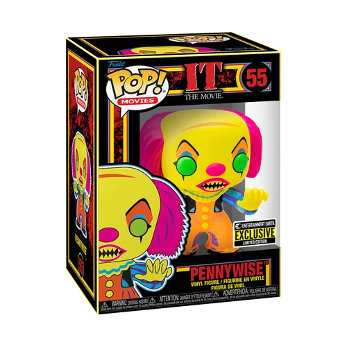 Funko Pop! Vinyl: It - Pennywise (Black Light) - Entertainment Earth (Exclusive)