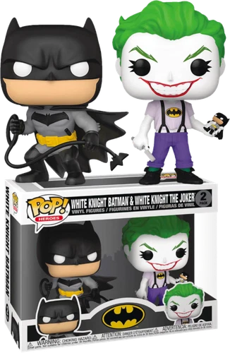 Batman - Batman & Joker (White Knight) US Exclusive Pop! Vinyl 2-Pack
