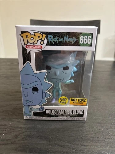 Funko Pop! Rick and Morty - Hologram Rick Clone - Hot Topic Exclusive #666