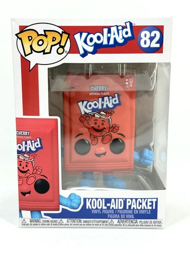Funko Pop! #82 Kool-Aid Packet (Cherry) - Kool-Aid Figure With Protector Read