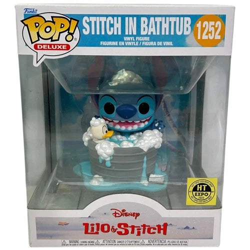 Funko POP Stitch In Bathtub 1252 Vinyl Figure HT Expo Hot Topic Exclusive Disney