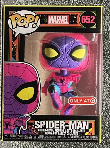 Funko Pop! Marvel Blacklight Target Exclusive – Spider-Man 652
