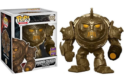 Funko POP! Games Elder Scrolls 6 Inch Dwarven Colossus #222 Exclusive 2017 comiccon