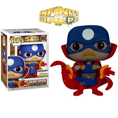 Funko Pop! Marvel - Soldier Supreme #858 (Glow in the Dark) - Amazon Exclusive