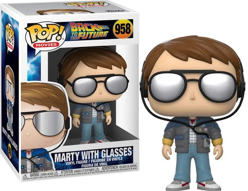 Funko POP! Movies Back to the Future Marty with Glasses 958