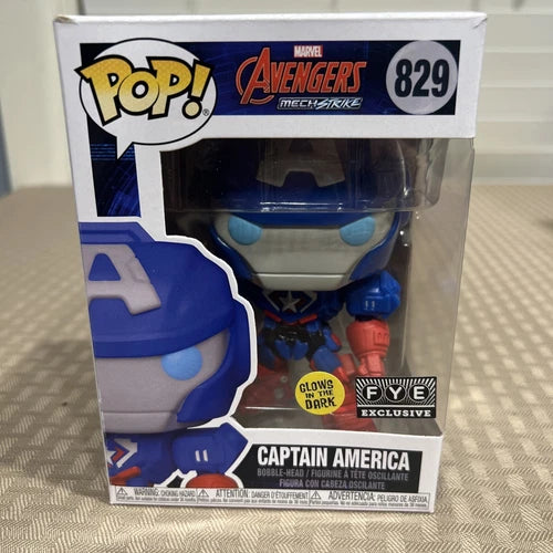 Funko POP! Marvel Avengers Captain America Glows in the Dark FYE