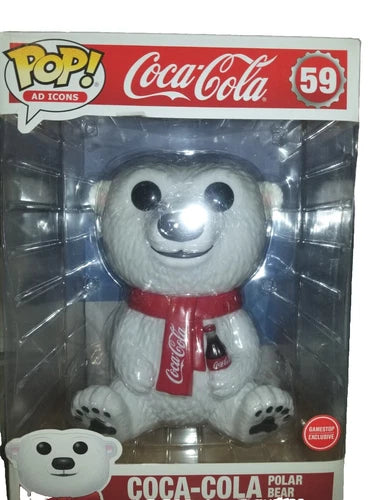 FUNKO POP! AD ICONS #59 COCA-COLA POLAR BEAR 10-INCH FUNKO SHOP EXCLUSIVE VINYL