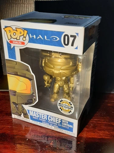 Funko Pop! Halo Gold Master Chief With Cortana 07 Outpost Discovery Exclusive