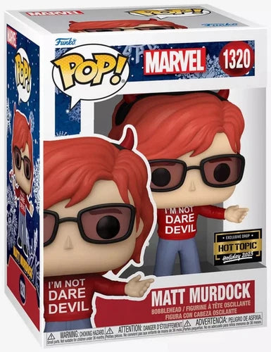 FUNKO MATT MURDOCK 1320 HOT TOPIC EXCLUSIVE HOLIDAY 2023 I’M NOT DARE DEVIL