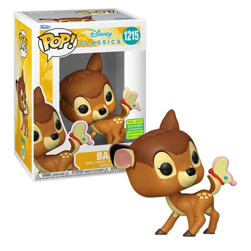 Disney Bambi with Butterfly SDCC 2022 Exclusive Pop! Vinyl Figure #1215