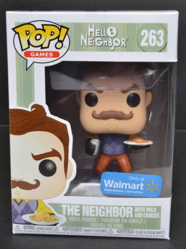 Funko Pop 'Games' NEIGHBOR w/MILK & COOKIES Figure #263
