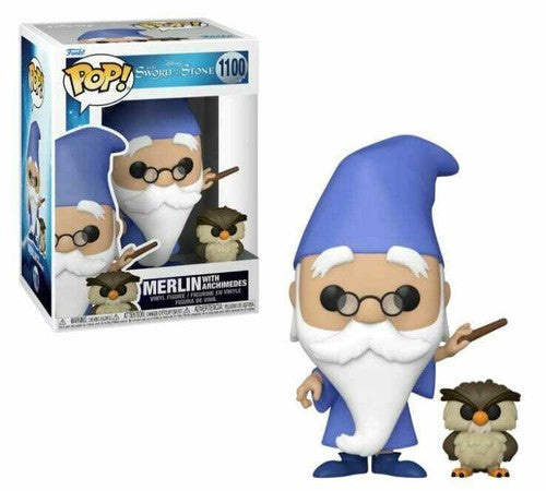 Disney The Sword in the Stone Merlin with Archimedes Funko Pop! #1100
