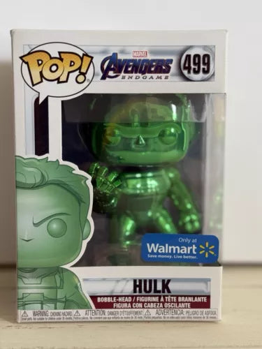 Funko Pop! Vinyl: Marvel - Hulk (Green Chrome) - (Walmart Exclusive) #499