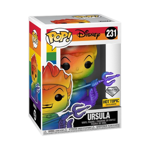 Funko Pop! Ursula 231 Disney Hot Topic Exclusive Pride Diamond