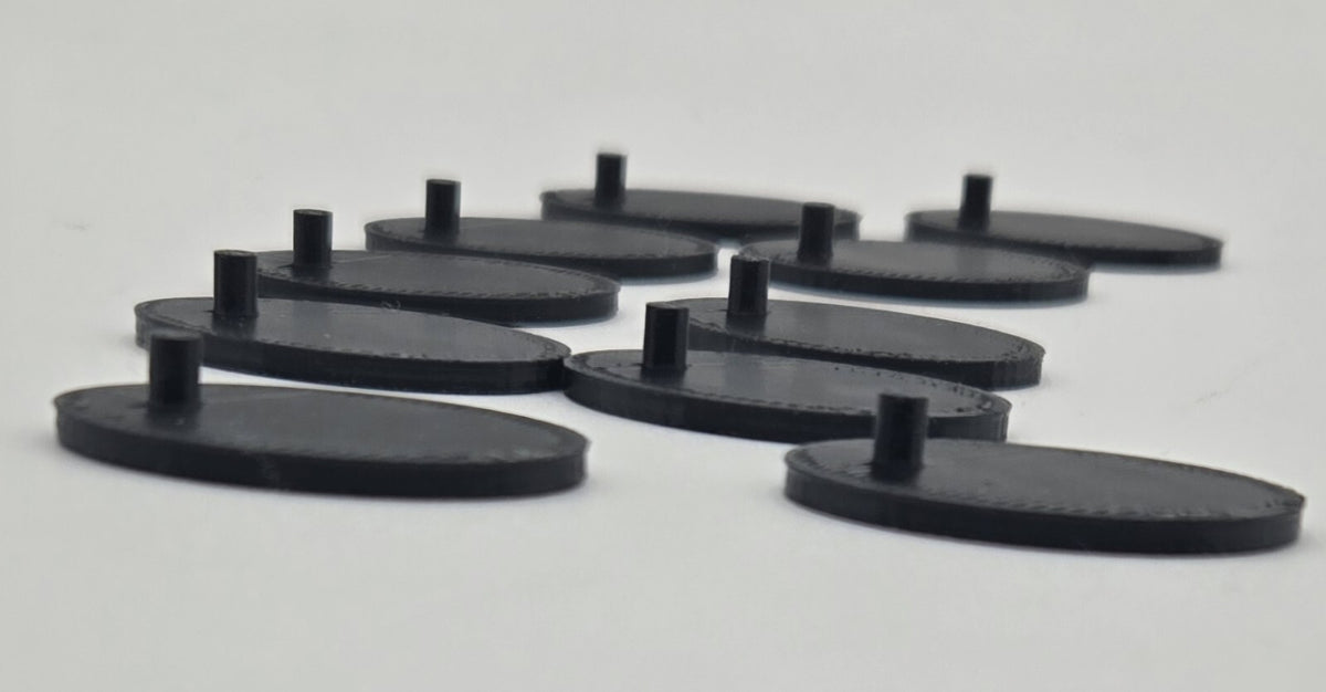 ACTION FIGURE DISPLAY STANDS (BLACK) 10-PACK