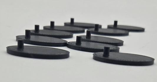 ACTION FIGURE DISPLAY STANDS (BLACK) 10-PACK